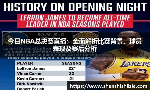 今日NBA总决赛直播：全面解析比赛背景、球员表现及赛后分析